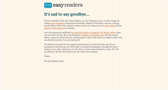 Desktop Screenshot of easy-readers.net